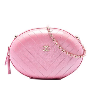 Pre-Loved Chanel Chevron Stitched Calfskin La Pausa Evening Bag